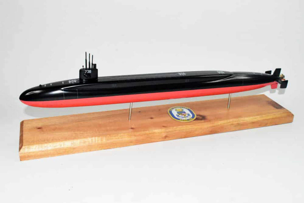 Squadron Nostalgia LLC USS Maryland SSBN-738 Submarine Model,Navy,Scale Model,Mahogany,20 inch, Ohio Class