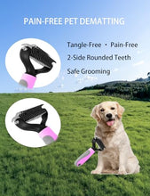 Load image into Gallery viewer, Dog Cat Grooming Kit, Brushes, Dematting Rake and Comb, Nail Clipper, Nail File, Flea Comb (Pink 6 Kits)
