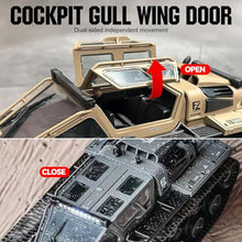 Load image into Gallery viewer, RC Military Tank Armored Fighting Car with LED Lights, 2.4G Remote Control, 1:16 Scale All-Terrain Vehicle (Yellow)
