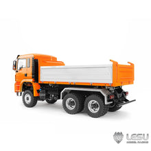 Load image into Gallery viewer, 1/14 6x6 RC Hydraulic Dump Truck Metal Dumper 3-Speed Gearbox RTR Battery I6S Radio Car Light Sound System
