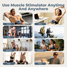 Load image into Gallery viewer, 3 in 1 Wireless Tens Unit Muscle Stimulator for Pain Relief Therapy,Electronic Ab Stimulator Muscle Toner, ABS Belt Home Gym Workout Machine for Abdomen

