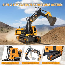 Load image into Gallery viewer, RC Excavators Sandbox Digger Hydraulic Construction Toys - Realistic Construction Vehicle with 6 Functions
