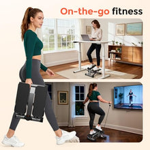Load image into Gallery viewer, SPORTSROYALS Twist Stepper/Mini Stepper for Exercise at Home,Stair Stepper with Resistance Bands for Full Body Workout
