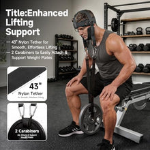 Load image into Gallery viewer, Neck Harness Weight Lifting, Neck Trainer Exerciser Equipment with Adjustable Heavy Duty Steel Chin Straps for Neck Strength and Pain Relief, Portable Head Harness for Weight Lifting,Home and Gym Use
