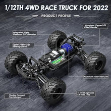 Load image into Gallery viewer, HAIBOXING 1:12 Scale RC Cars 903 RC Monster Truck, 38 km/h Speed Hobby Fast RC Trucks
