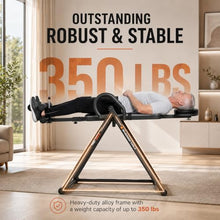 Load image into Gallery viewer, HARISON Inversion Table for Back Pain Relief - Decompression Back Stretcher, 350LBS Capacity Strength Training Inversion Equipment, Decompression Table with Safe Belt &amp; Comfortable Ankle Holders
