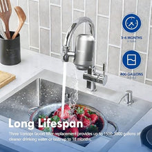 Load image into Gallery viewer, Vortopt NSF Certified Black-T6 CTO Faucet Water Filter Replacement
