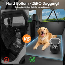 Load image into Gallery viewer, JKLESA Hard Bottom Dog Car Seat Cover, 52"×65", Waterproof PU Leather
