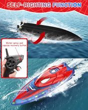 Load image into Gallery viewer, pider Hero RC Boat, 2.4GHz Remote Control Boat with LED Lights for Kids, Pool Toy
