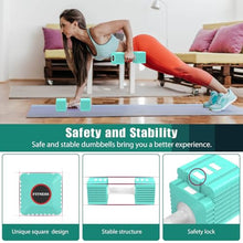 Load image into Gallery viewer, Adjustable Weight Dumbbells Set of 2, 3.4lb/5.7lb/8lb/10.3lb/12.6lb Each Hand Weight Sets for Women/Men, Adjustable Dumbbells Set for Home Gym Fitness Workout Strength Training
