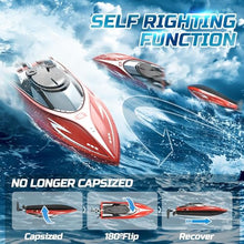 Load image into Gallery viewer, DEERC H120 Fast RC Boat for Pools and Lakes, 2.4 GHz 20+ MPH Racing Boats for Kids &amp; Adults
