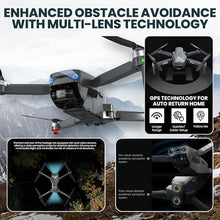 Load image into Gallery viewer, EZ Pro Drones with Camera for Adults 4K, Obstacle Avoidance, GPS Auto Return, 3-axis Gimbal, Follow Me Mode, Long Flight Time, FAA Remote ID
