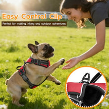Load image into Gallery viewer, No Pull Dog Harness, No-Choke Soft Padded Reflective Dog Vest Harness with Front Clip &amp; Top Handle, 2 Quick-Release Buckles, Adjustable for Small Medium Large Dogs
