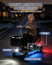 Load image into Gallery viewer, Ecomobi Light Weight Mobility Scooter for Seniors &amp; Adults, 12–30 Mile Range, Foldable Airline Approved Portable 4 Wheel Motorized Scooter with Removable Lithium Battery, 300 lb Capacity, MS01F Gray
