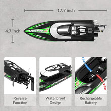 Load image into Gallery viewer, volantexrc Brushless RC Boats for Adults, 30+MPH Fast Remote Control Boat (797-4 Brushless Black)
