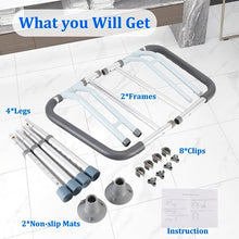 Load image into Gallery viewer, Toilet Safety Rails (300 LB) – Adjustable, Foldable Toilet Handle Frame for Elderly &amp; Disabled Adults, Supports All Toilet Types
