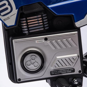 24V Kids Ride On Electric Toy Motocross Motorcycle,200W High Speed Hub Motor, Rear Wheel Shock Absorber, Adjustable Speed (Blue)
