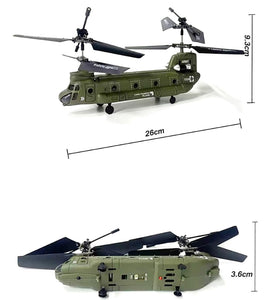 Remote Control Helicopter, S026H Military Transport RC Helicopter with Altitude Hold, One Key take Off/Landing