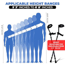 Load image into Gallery viewer, in-Motion Forearm Crutches | Spring Assist Crutches for Adults | Walking Crutch with Ergonomic Handles |
