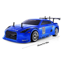 Load image into Gallery viewer, RC Buggy 1/10 Professional High-Speed Drift Remote Control Cars Nitrogen Drive 4WD 80KM/H Metal Chassis Gas RC Truck 2.4GHZ
