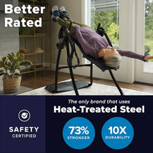 Load image into Gallery viewer, Teeter FitSpine LX9 Inversion Table, Deluxe Easy-to-Reach Ankle Lock, Back Pain Relief Kit, FDA-Registered (LX9 - Black)
