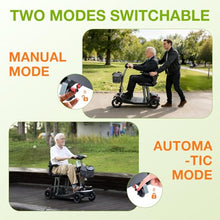 Load image into Gallery viewer, ScootNGo Mobility Scooter for Seniors &amp; Adults Foldable, Airline Approved, 44Lbs Lightweight 4 Wheel Electric Scooter, Portable for Travel, with Removable Battery &amp; USB Port
