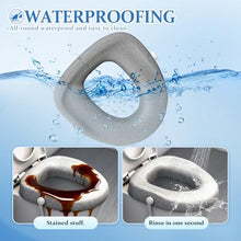 Load image into Gallery viewer, ZXMOBY Comfort Toilet Seat Riser, Ergonomic Slope Design for Easier Sit-to-Stand, No-Tool Portable Aid for Seniors, Post-Surgery, Bariatric, Fits Standard/Elongated Toilets, with Cleaning Tablets
