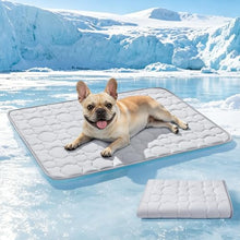 Load image into Gallery viewer, Mora Pets Dog Cooling Mat Pet Cooling Pad for Dogs &amp; Cats Q-Max>0.5, Breathable Washable Self Cool Dog Mat for Indoor Floors, Crate, Sofa &amp; Outdoor Use, Non Gel Summer Ice Silk Cold Pad Medium 36x27
