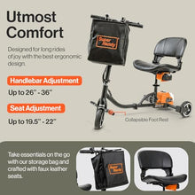 Load image into Gallery viewer, SuperHandy Passport Mobility Scooter for Adults- Foldable, 3 Wheel, Airline Travel Friendly - 13 Mile Range, Includes 2 Removable 44.4V Lithium-ion Batteries &amp; Charger (275 Lbs)
