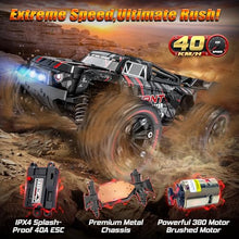 Load image into Gallery viewer, 1:16 Scale All Terrain Fast RC Cars for Adults 40KPH, 4WD Electric Off-Road Remote Control Monster Truck
