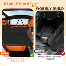 Load image into Gallery viewer, TNELTUEB Dog Car Seat Cover with Bed Mat, Back Seat Extender for Dogs (Black)
