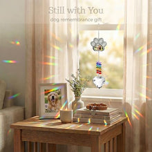 Load image into Gallery viewer, Dog Memorial Gifts for Loss of Dog, Personalized Pet Memorial Suncatcher with Paw Photo Frame, Pet Loss Sympathy Gift, Dog and Cat Remembrance Bereavement Passing Away Keepsake with Memorial Bracelet
