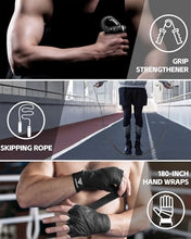 Load image into Gallery viewer, ASBRAVO Punching Bag for Adults, 4ft PU Heavy Boxing Bag Set 12OZ Gloves for MMA Muay Thai Kickboxing Training Home Gym, Martial Art (Unfilled)-Black
