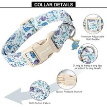 Load image into Gallery viewer, ARING PET Dinosaur Dog Collar-Cute Dog Collar for Small Dogs, Adjustable Dinosaur Print Pet Collars Puppy Collar for Small Medium Large Dogs
