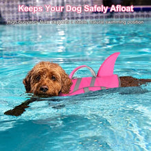 Load image into Gallery viewer, Dogcheer Shark Fin Dog Life Jacket, Adjustable Dog Harness Life Vest for Swimming Boating, Reflective Puppy Swim Vest Pet Flotation Device for Small Medium Large Dogs -Pink, L
