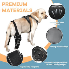 Load image into Gallery viewer, FurWell Dog Knee Brace with Adjustable Support – ACL &amp; CCL Tear Recovery, Post-Surgery Stabilization, Mobility Aid for Rear Legs – Includes Secure Chest Harness for Dogs(Both Legs,M)
