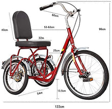 Load image into Gallery viewer, Adult Tricycle - 3 Wheel Bikes for Adults Shopping Safe Fast Shipment Adult Tricycles Single Speed 20Inch for Seniors, Women
