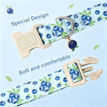 Load image into Gallery viewer, ARING PET Blueberry Dog Collar, Cute Spring Summer Blue Doggy Collars for Puppy Small Medium Large Boy Girl Dogs, for Daily Photos Beach Walking Hiking Picnic-S
