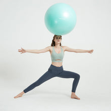 Load image into Gallery viewer, NEUMEE Yoga Ball Chair with 65cm Exercise Ball &amp; 2 Resistance Bands, Stability Base for Home Office, Yoga, Pilates &amp; Fitness, Balance Ball for Posture, Core Strength &amp; Low Impact Workouts (Teal)
