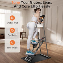Load image into Gallery viewer, Upgraded seanleecore Stair Stepper Machine for Home with Device Holder &amp; Silicone Floor Mat, Extra-Long Non-Slip Pedals Vertical Climber Exercise Machine

