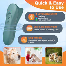 Load image into Gallery viewer, SILENTPAL Dog Bark Deterrent Device,Anti-Barking Device,Up to 15Ft Long Range &amp; Rechargeable Bark Control,Stop Barking Dog Devices,Safe for Dogs Training,Indoor &amp; Outdoor（Green）
