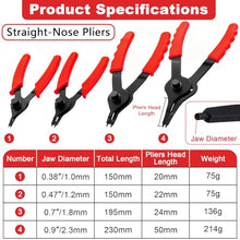 Load image into Gallery viewer, Doaho 10pcs Snap Ring Pliers Set,Internal &amp; External Circlip Pliers for Removal and Installation of Automotive Retaining Rings With Straight/Bent Jaw,Hook and Pick - Storage Case
