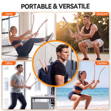 Load image into Gallery viewer, LunaHush Weighted Cordless Ropeless Battle Ropes for Home Gym, 3 Adjustable Resistance, Heavy Duty Strength Training Equipment for HIIT, Full Body Workout, Men &amp; Women, Pink
