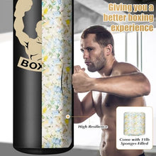 Load image into Gallery viewer, Filled Punching Bag for Adults, 4FT PU Leather Hanging Bag with 11lb Sponge Filler, Come with 12OZ Gloves, Heavy Bag Boxing Equipment for Training Karate Kickboxing Home Gym
