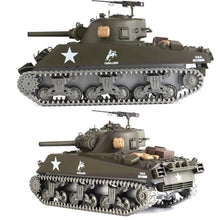 Load image into Gallery viewer, Heng Long Modified Ver. rc Tanks 1/16 U.S. M4A3 Sherman Tank Model HL 3898(Metal Chassis &amp; TK7.0 &amp; Short Gun&amp;2.4GHz)
