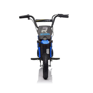 Kids Ride On 24V Electric Toy Motocross Motorcycle Dirt Bike-XXL Large, Speeds up to 14.29MPH,Dual Suspension, Blue