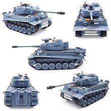Load image into Gallery viewer, 1:18 Remote Control Army Tank German Tiger I RC Tank Model Toys - 15 Channel Full Function 360-Degree Rotating
