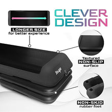 Load image into Gallery viewer, Yes4All Adjustable Workout Aerobic Exercise Step Platform  with 4 Adjustable Risers Included and Advanced Risers Options - Black
