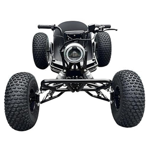 48V Electric Off-Road Go Kart Adults/Kids - 1500W Motor 12-37MPH, 8'' Alum Wheels (Black)