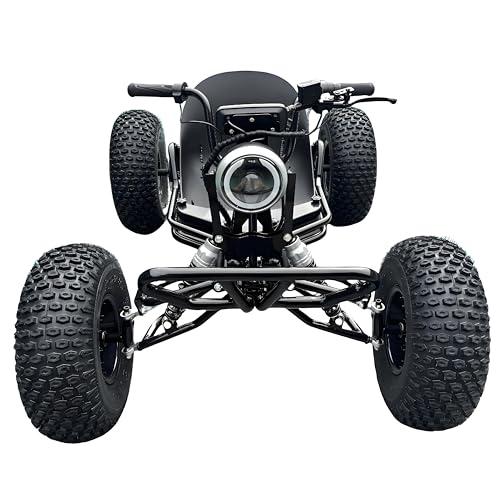 48V Electric Off-Road Go Kart Adults/Kids - 1500W Motor 12-37MPH, 8'' Alum Wheels (Black)